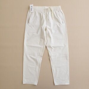 Outdoor Voices Women RecTrek 26" Pants Drawstring Waist Zippers Bone White Small